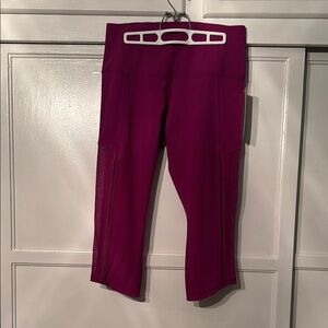 Lululemon Athletica Magenta Leggings